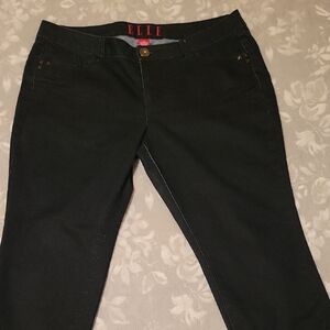 Elle Women's Classic Black Flare Jeans